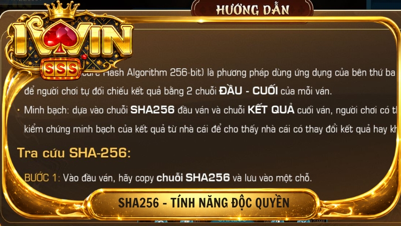 Sha256 Tinh Nang Doc Quyen